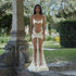 Summer Women Mesh Lace Lace Spaghetti Strap Dress See through Sexy Nightdress Vacation Maxi Dress by Ragazza