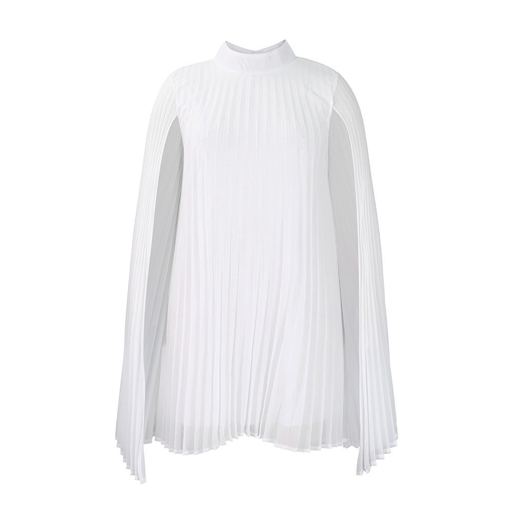 Women Clothing Graceful Fashionable Chiffon Pullover Cloak Batwing-Sleeved Large Size Dress  DestGlow