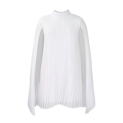 Women Clothing Graceful Fashionable Chiffon Pullover Cloak Batwing-Sleeved Large Size Dress  DestGlow