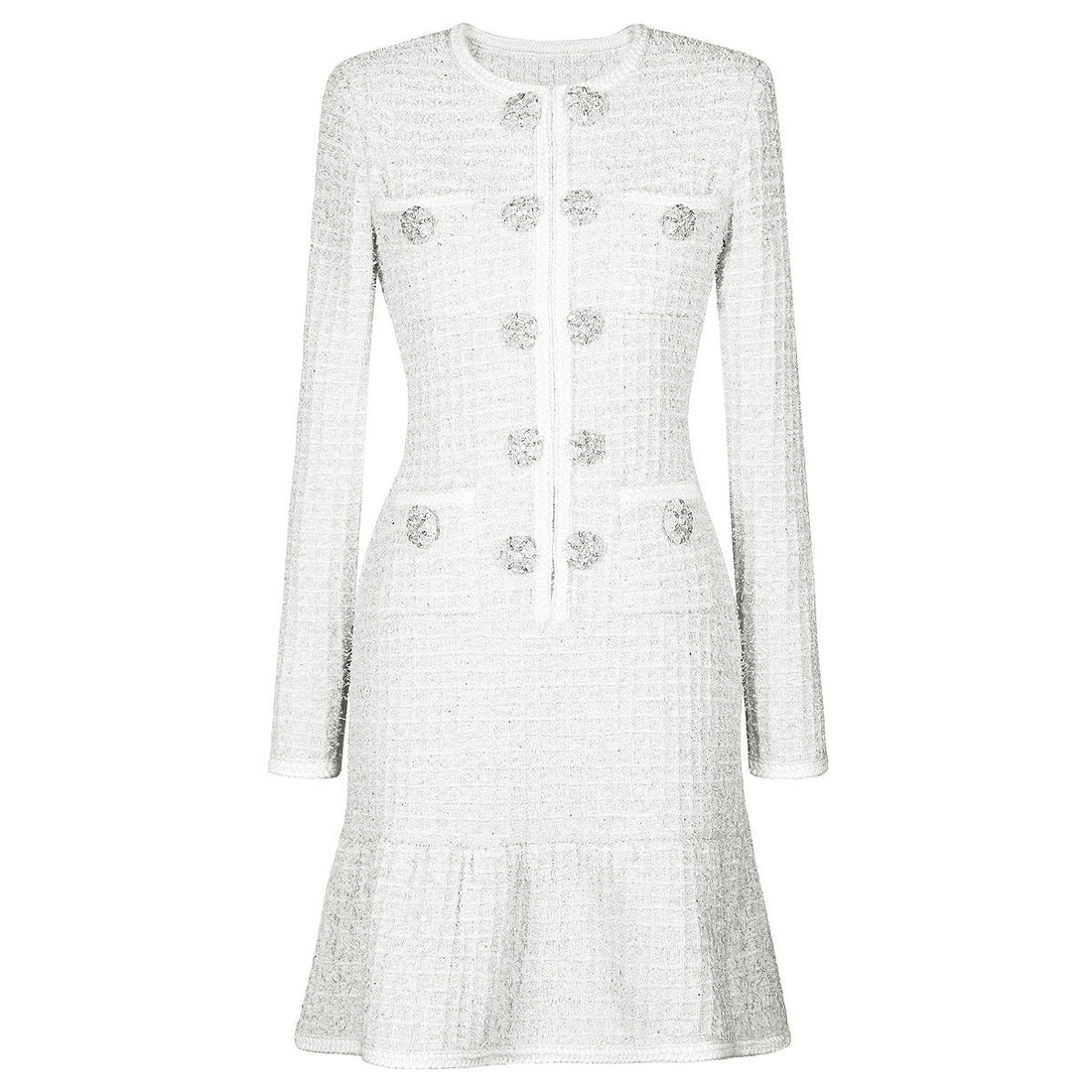 Spring Autumn Fashionable Knitted round Neck Woolen Slim Fit Slimming Long Sleeves Dress Women by Ragazza
