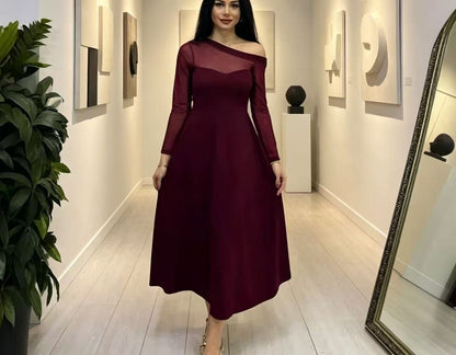 Supply Summer French Mesh Stitching Dress  DestGlow