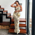 Color Matching Women Clothing Elegant Backless Home Gray White Sheath Dress Sleeveless Slim Asymmetric Dress by Ragazza