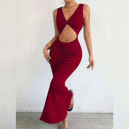 Autumn Winter Women Maxi Dress Slim Fishtail Sheath Sexy Dress by Ragazza