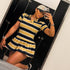 Summer Women Clothing Polo Collar Vintage Stripe Sports Short Sleeve Dress  DestGlow