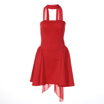 Women Clothing Winter Sexy Back Zipper Tube Top Short Type Dress by Ragazza