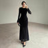 Women Clothing round Neck Lace See through Sexy Backless Slim Fit Dress by Ragazza
