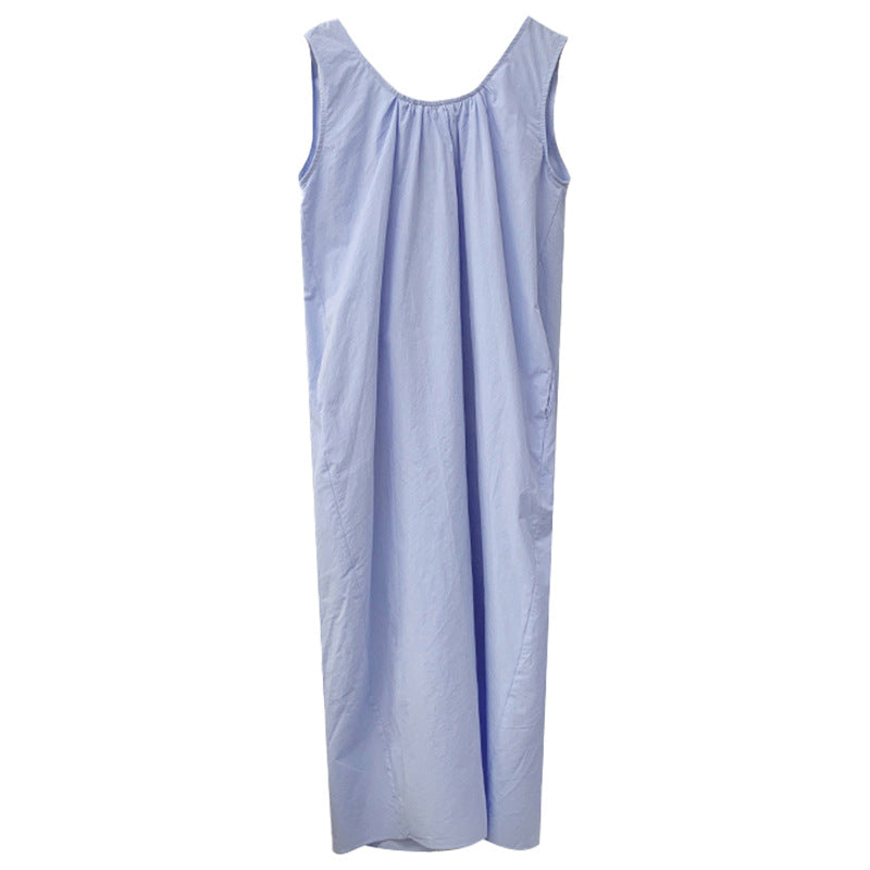 Korean High Grade Sleeveless Vest Dress Summer Sneaky Design Backless Dress Can Be Outerwear Homewear by Ragazza