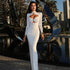 Women Design Hollow Out Cutout out High Class Elegant Slim Fitting Simple Solid Color Maxi Dress Hip Dress by Ragazza