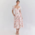 Spring Summer Dress Artistic French Fresh Printing Women Wear by Ragazza