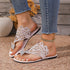 Rhinestone Butterfly Flat Sandals Women Outer Wear Bohemian Seaside Beach Slippers  DestGlow