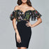 Women Clothing Dress Mesh Embroidery Sexy Lace up Dress by Ragazza