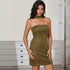 Spring Autumn Best Sexy Sweet Spicy Dress Tube Top Sequ Slim Fit Slimming Party Evening Dress by Ragazza