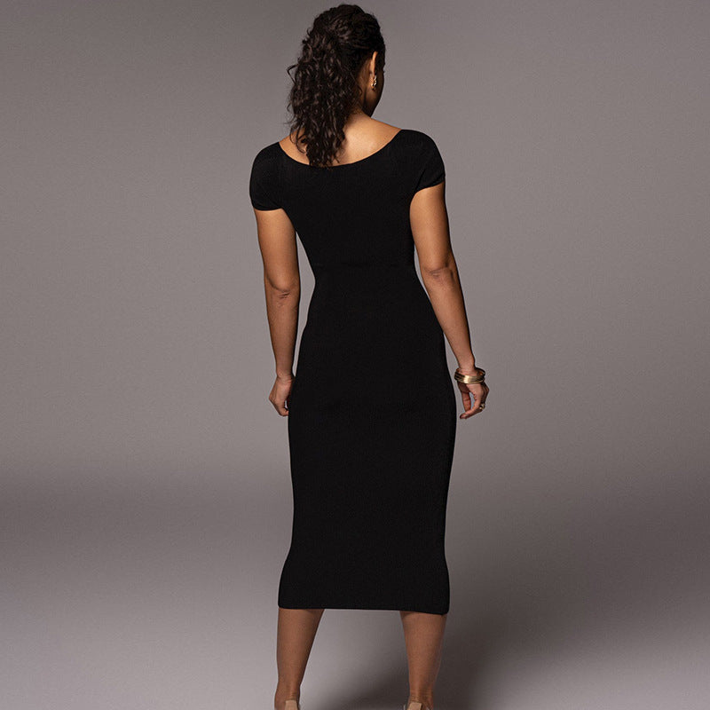 Spring Arrival off-the-Neck Rib Women by Ragazza