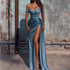 Women Clothing Trailing Sexy Rhinestone Tube Top High Split Cocktail Evening Dress Dress by Ragazza