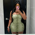 Autumn Winter Women Personalized Snake Pattern Printed Sexy Tube Top Backless Sheath Sexy Dress by Ragazza