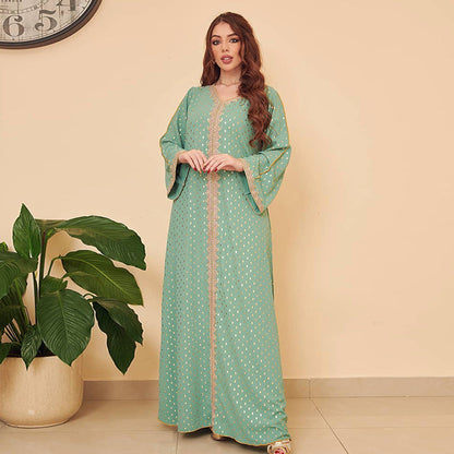 Middle East Women Clothing Autumn Gilding Muslim Gown by Ragazza