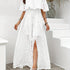 Women Clothing Elegant off Shoulder Split Long Jacquard Dress  DestGlow