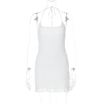 Women Clothing Fresh Sweet Sexy Halter Slim Short Dress by Ragazza