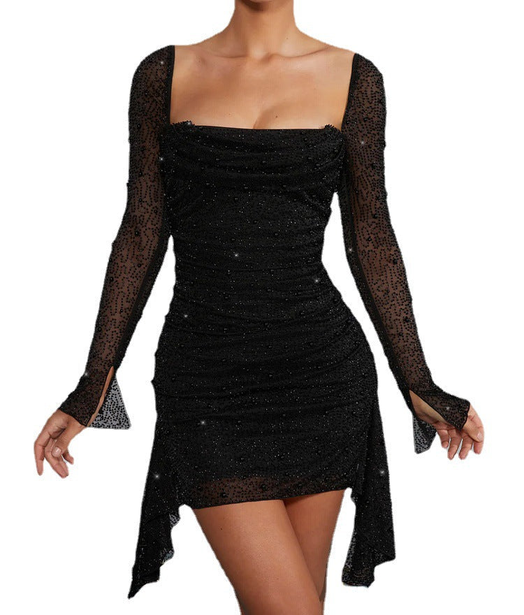 Spring Summer Long Bead Long Sleeve Dress by Ragazza