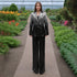 Elegant Light Luxury Long Sleeve Two Piece Sets Autumn Sequin Design High Sense Slimming by Ragazza