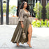 Dress Long Sleeve Slightly Summer plus Size Women Clothes Loose Dress Maternity Dress Maxi Dress Maternity Dress High Split by Ragazza