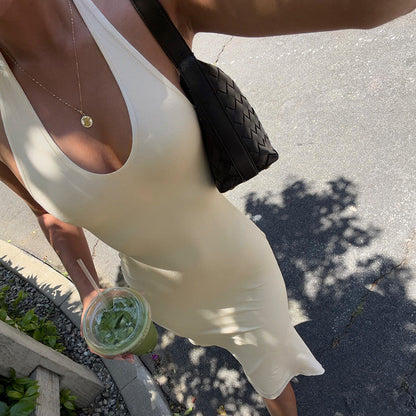 Summer Slim Fit Sexy Elegant Halter Dress  DestGlow