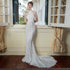 Chinese Retro Morning Gowns Bridal Wedding Toast Dress White Dress Cheongsam Slim Fit Evening Dress by Ragazza