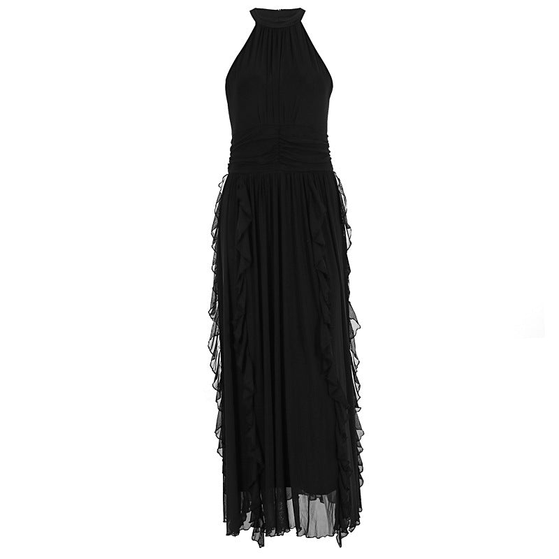 Summer Women Clothing French Ruffled Waist Slimming Dress by Ragazza