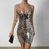 Autumn Sexy Backless Sheath Acrylic Dress by Ragazza