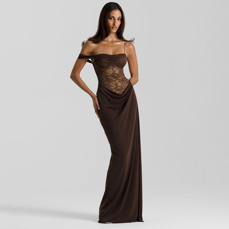 Women Clothing Summer Sexy Sexy Strap Lace Dress by Ragazza