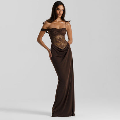 Women Clothing Summer Sexy Sexy Strap Lace Dress by Ragazza