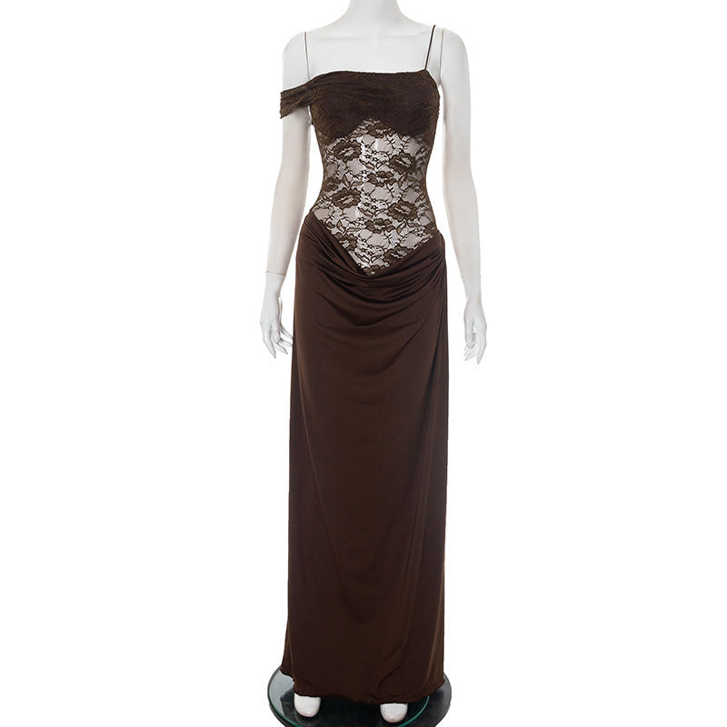 Women Clothing Summer Sexy Sexy Strap Lace Dress by Ragazza