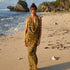 Leopard Print Pockets Collar Sexy Backless Slim Fit Seaside Beach Jumpsuit by Ragazza
