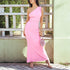Summer Vacation Dignified Goddess Dress Sexy Backless Lace up Oblique One Shoulder Maxi Dress  DestGlow