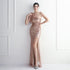 Craft Sequined Toast Clothing Long One Shoulder Appreciation Dinner Slim Fit Fishtail Wedding Socialite by Ragazza