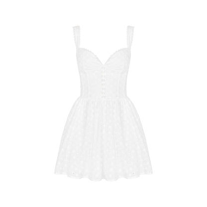Dress Sexy V neck Lace Strap Dress Sexy White with Printed Pattern Sexy Women Clothing by Ragazza