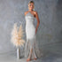 Summer Solid Color off Shoulder Tassel Skinny Sheath Dress Women by Ragazza