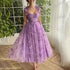Women Wedding Dress Tulle Spaghetti Straps Sleeveless High Slit Bridal Party Beach Dress by Ragazza