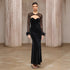 Dress Two Piece Semi Transparent Mesh Top Velvet Tube Top Dress Dinner Light Luxury Cheongsam by Ragazza