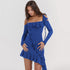 Autumn off Neck Strap Tube Top Dress Women Sexy Backless Sheath Fishtail Dress by Ragazza