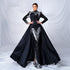 High End Long Sleeve Crew Neck Long Sequined Cocktail Fishtail Evening Dress Bridesmaid Dress Women by Ragazza
