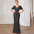 Sexy V Neck Sequ Floor Length Evening Dress Elegant Split Cocktail Party Party Dress by Ragazza