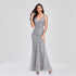 Evening Dress V neck Tulle Embroidered Sequ Sexy Mermaid Prom Dress Women Formal Dress by Ragazza
