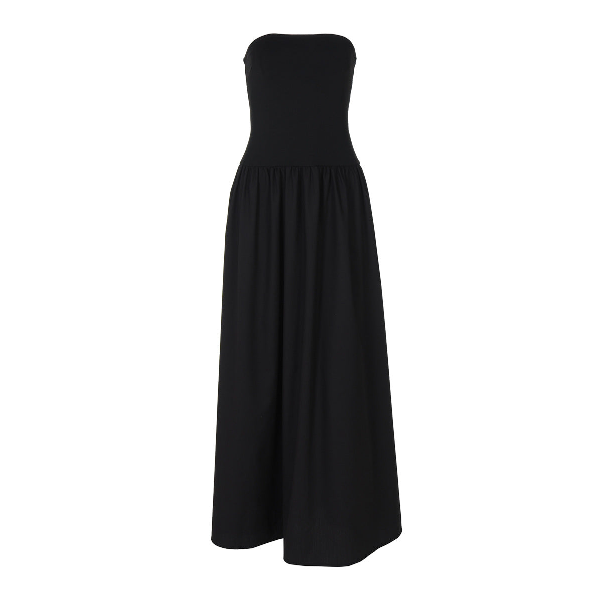 Sexy off Neck Street Loose Long Elegant Tube Top Solid Color Dress for Women by Ragazza