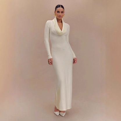 Women Elegant Waist Controlled Long Sleeves Sheath Dress by Ragazza