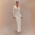Women Elegant Waist Controlled Long Sleeves Sheath Dress by Ragazza