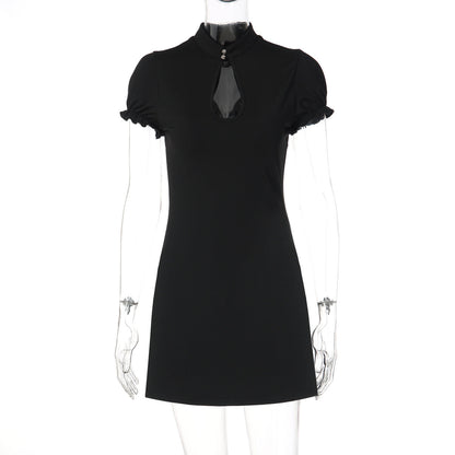 French Sexy Sheath Nightclub Dress Women Spring Sexy Slimming Sexy Short Sleeve by Ragazza