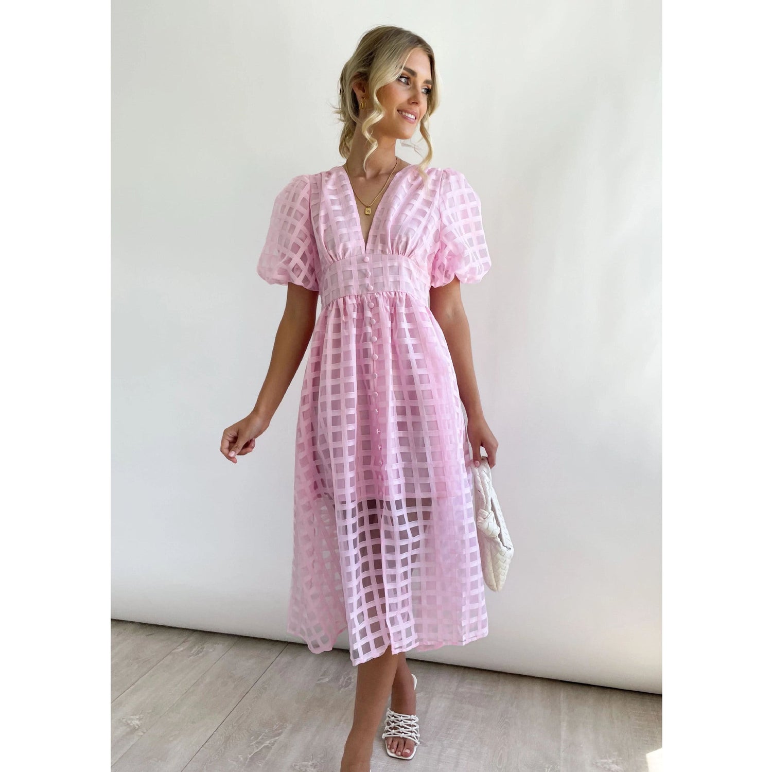 Spring Summer Multi Color Lantern Sleeve Dress Casual Party Dress Women by Ragazza