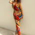 Summer Women Nightclub Sexy Abstract Printing Slip Dress by Ragazza