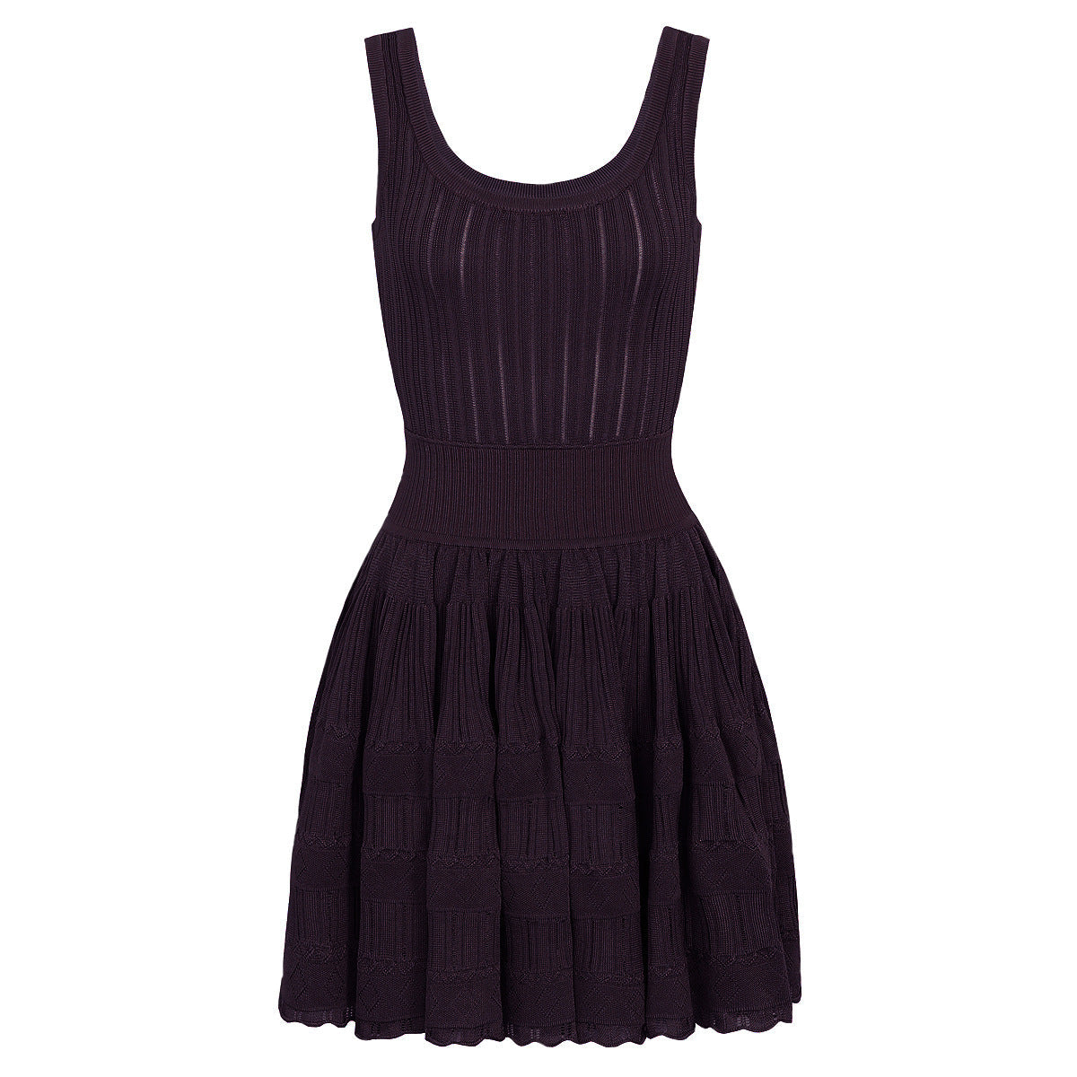 Summer Socialite Internet Celebrity Fashionable Knitted Dark Pattern Sleeveless Vest Dress  DestGlow